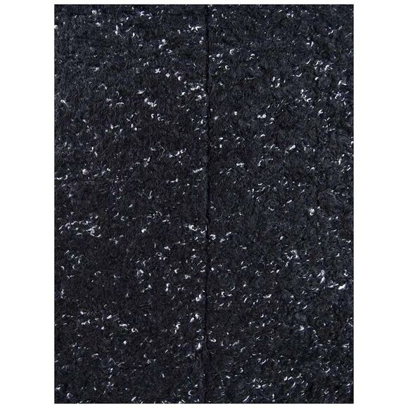 DKNY Women's Petite Asymmetrical-Zip Faux-Fur-Collar Coat - Black - Picture 3 of 3